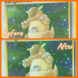 A restored pokemon holographic trading card